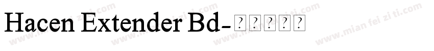 Hacen Extender Bd字体转换